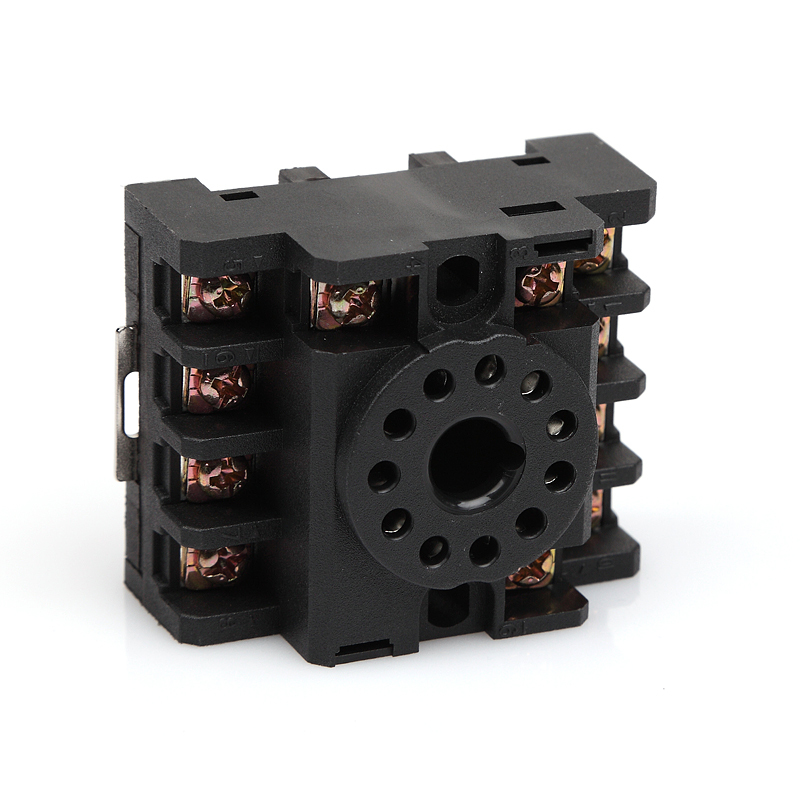 SAIPWELL 10F-3Z-C2(PF113A-E) Custom Electric Relay Socket 11 Pin Relay Socket Plastic Relay Socket