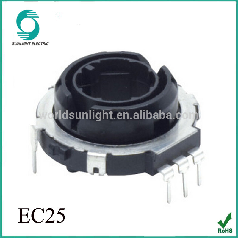 EC25 25mm Hollow Shaft Rotary Encoder with 360-degree Rotational Lifespan, for Automotive Audio /DVD