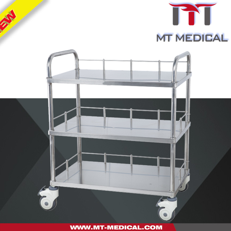 ABCF MT-1 Hospital Operating Surgical Movable S.S. Instrument Trolley