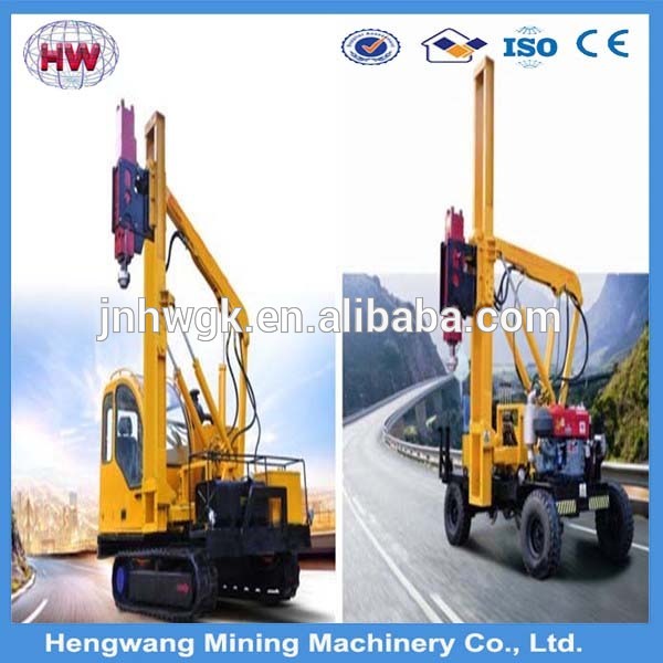 Tractor post hole digger/pile driver/drilling rig Auger drill