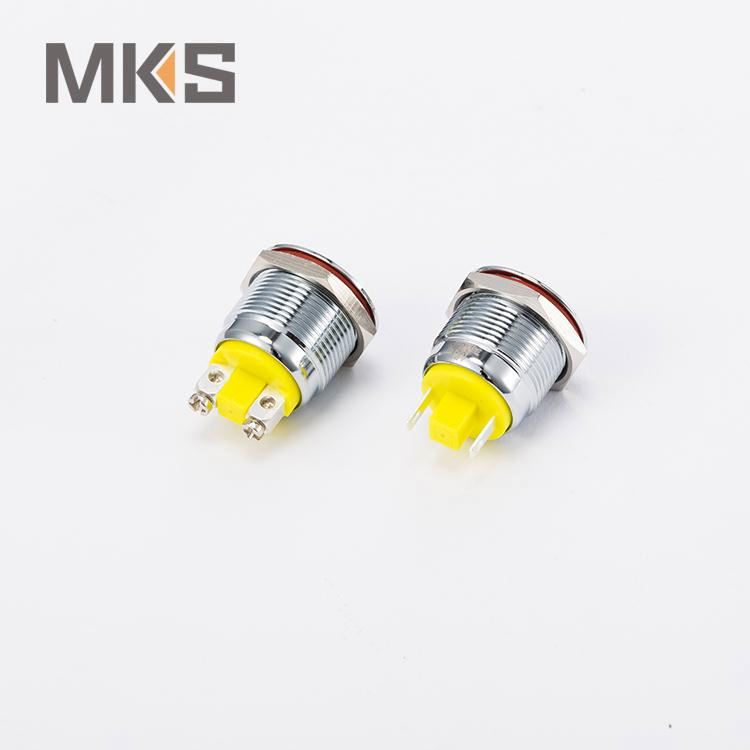 metal push for toys 16mm emergency stop button switch