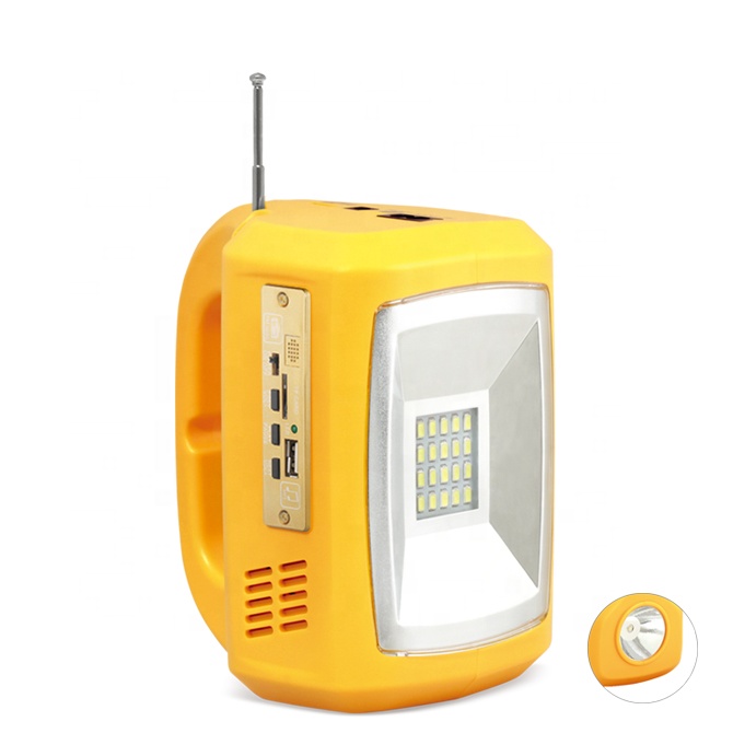 Solar kit led emergency light with FM Radio MP3 USB and bulb(QM830D )