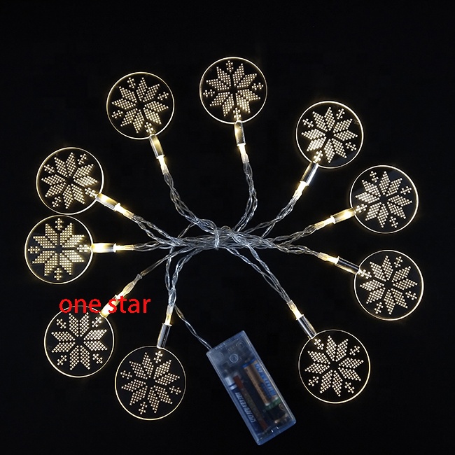 Acrylic Figure Led Christmas Decorative string light Lights battery operated