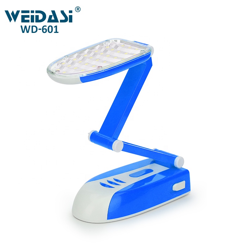 solar battery rechargeable desk light folding LED lamp table modern