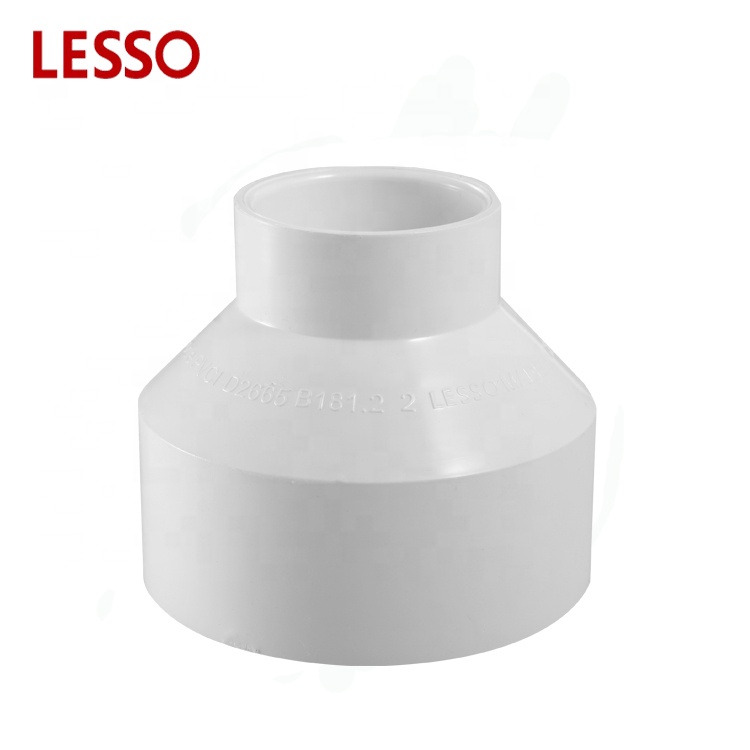 LESSO ASTM standard PVC DWV fittings pipe increaser reducer