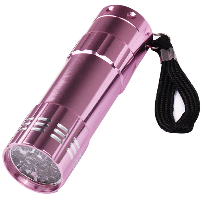 OEM Portable Pocket Mini 395NM 9 led UV Flashlight Aluminum Durable Blacklight Torch