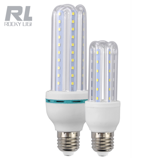 3U 9W 12W LED corn bulb 85-265V 6000K LED glass lamp