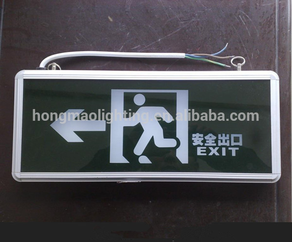 3W Rechargeable LED metal left or right Sign Light emergency exit sign emergency floor sign