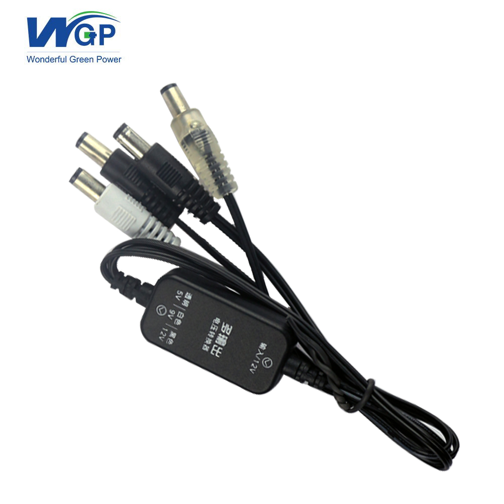 2.5mm DC male input to 3 male plug jack cable ups spare parts DC voltage converter cable