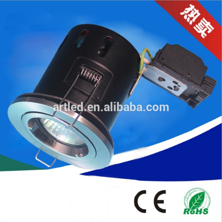 hot sales changeable bezel gu10 Fire rated downlight 10A big terminal