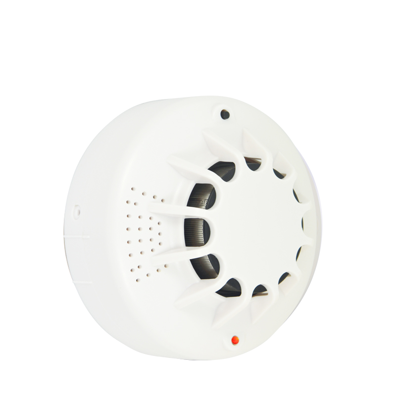 Optical ce approved smoke detector with 9v backup battery
