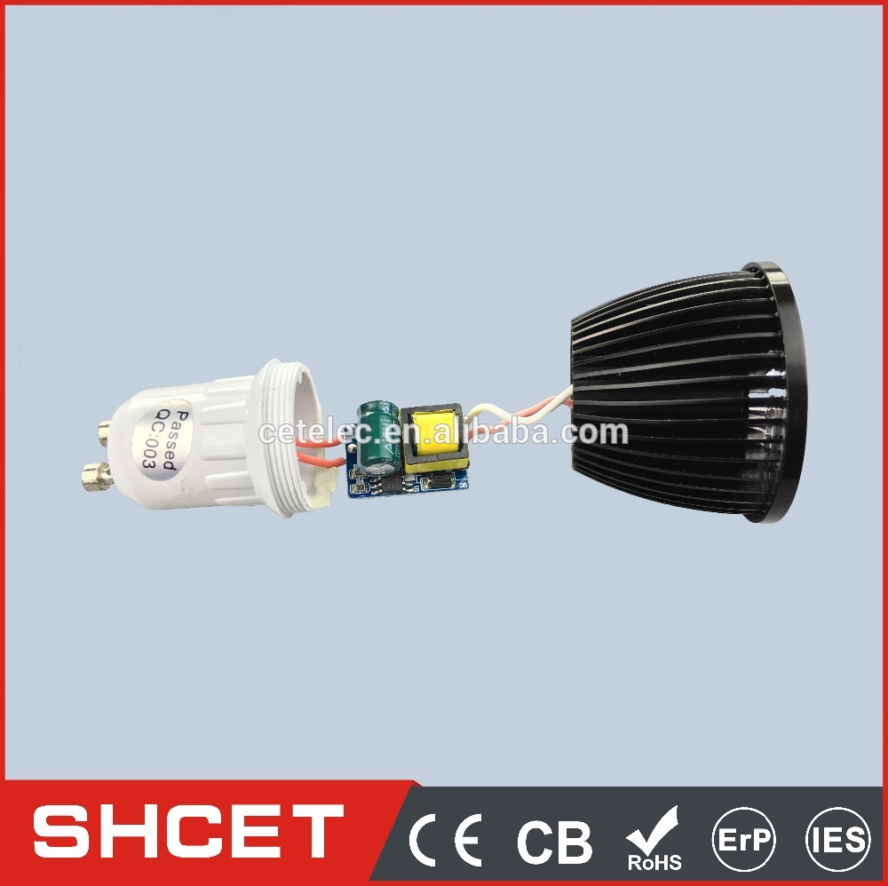 CET-057 COB AC85-265V GU10 Narrow Beam Dimmable Led Spot Light