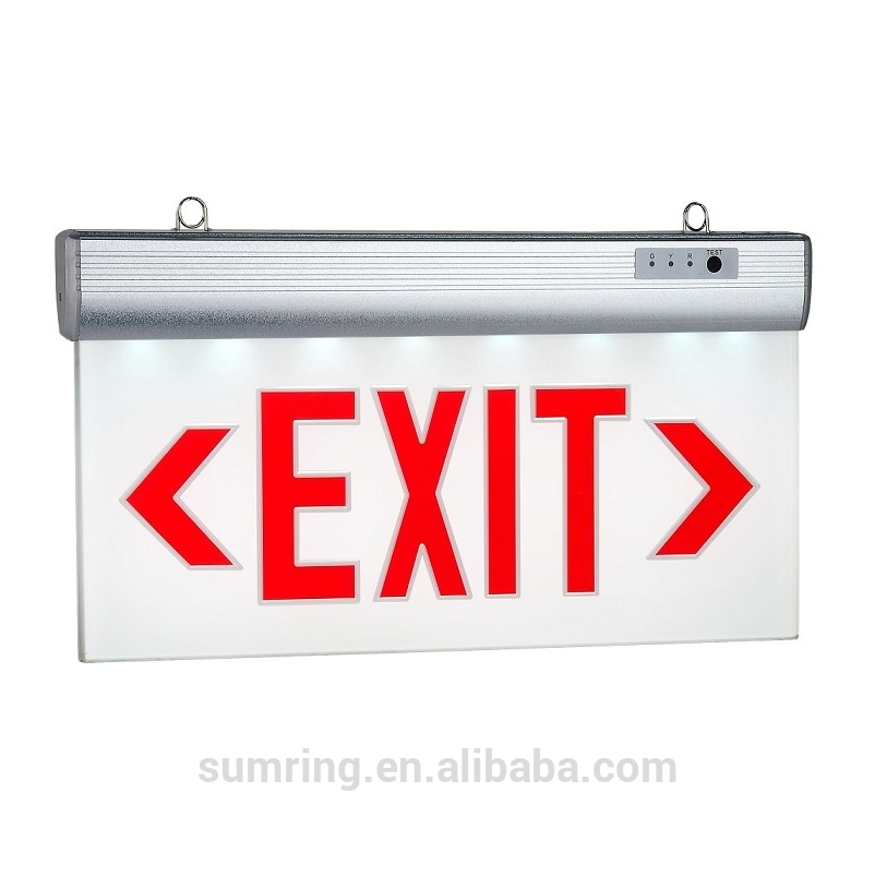 Best supplier wall mounted fire emergency exit sign Light with OEM