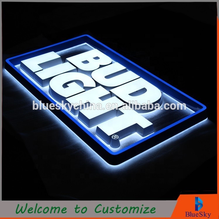 Lasted LED Advertising 3D light box sign led LOGO display