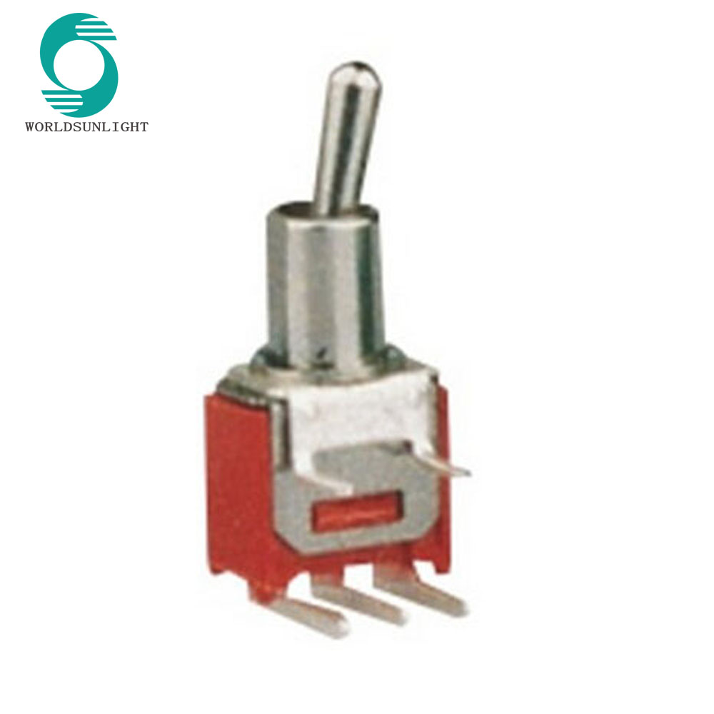 SMTS-102-2C3 1A 250VAC on-on bent terminal sub-miniature Toggle Switch