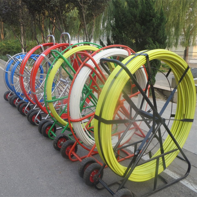 Cable Laying Tools Fiber Snake Duct Rodder, Manufacturer Fiberglass Cable Push Puller