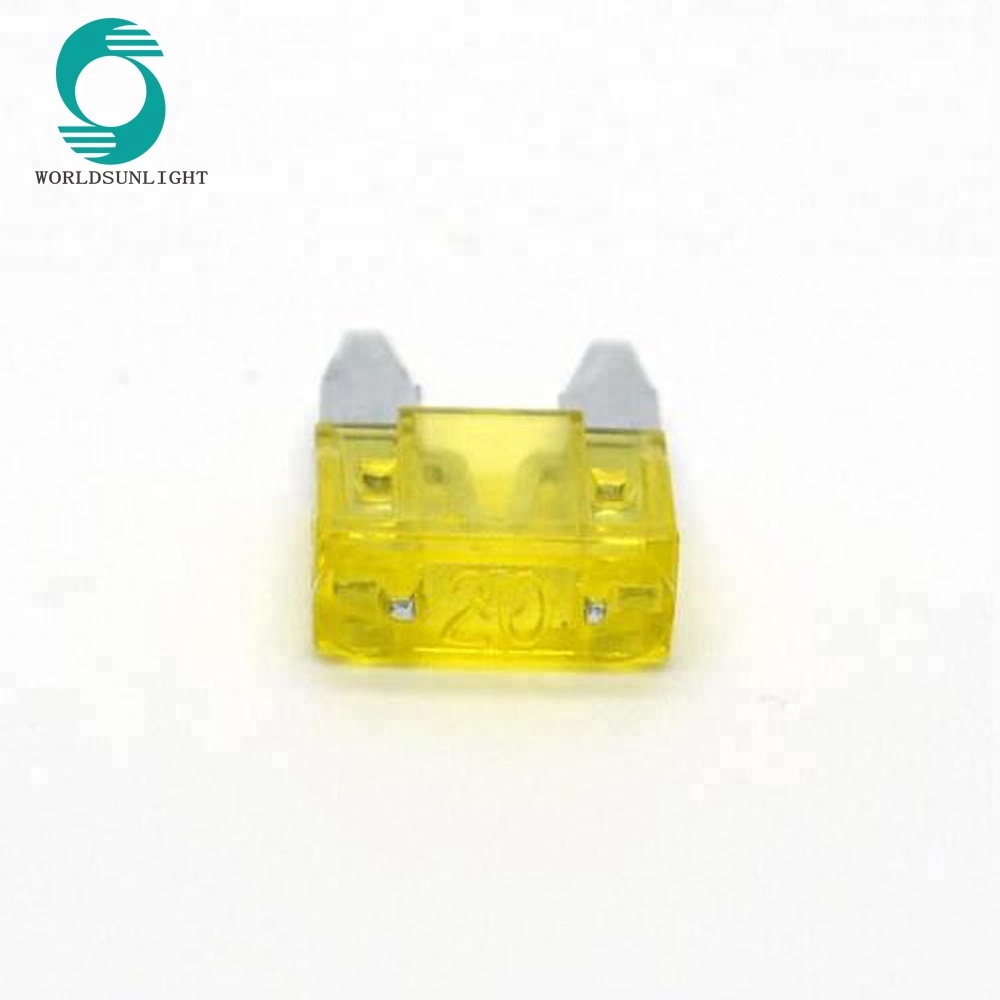 20Amp High Quality Yellow Small Type Micro Car Automotive Fuse Blade