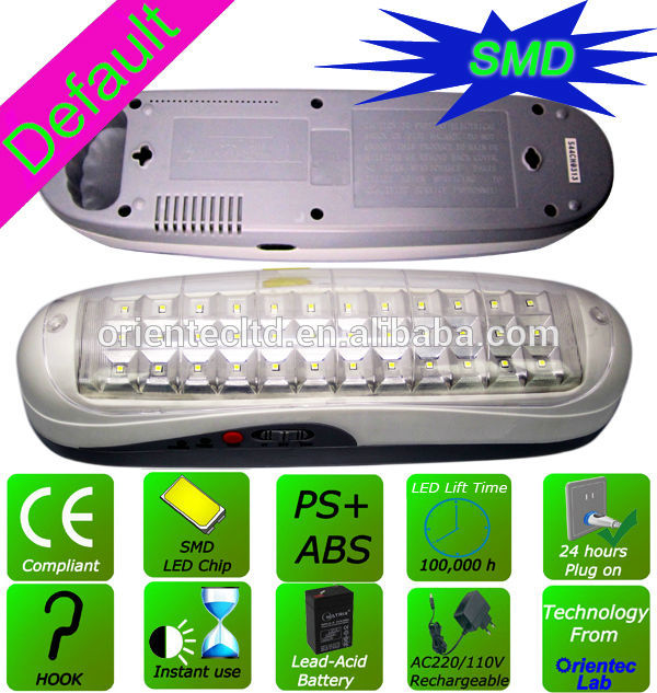 OT-E836S IEC 60598-2-22 compliant rechargeable SMD led emergency light