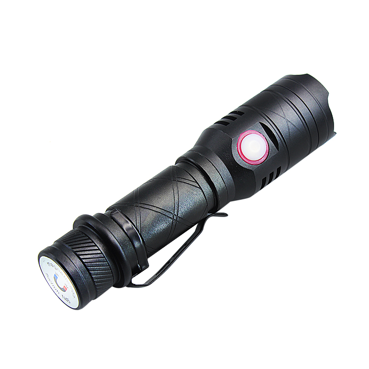 Super Bright L2 led lights 5V USB 18650 Rechargeable Torch Flashlights with Magnet