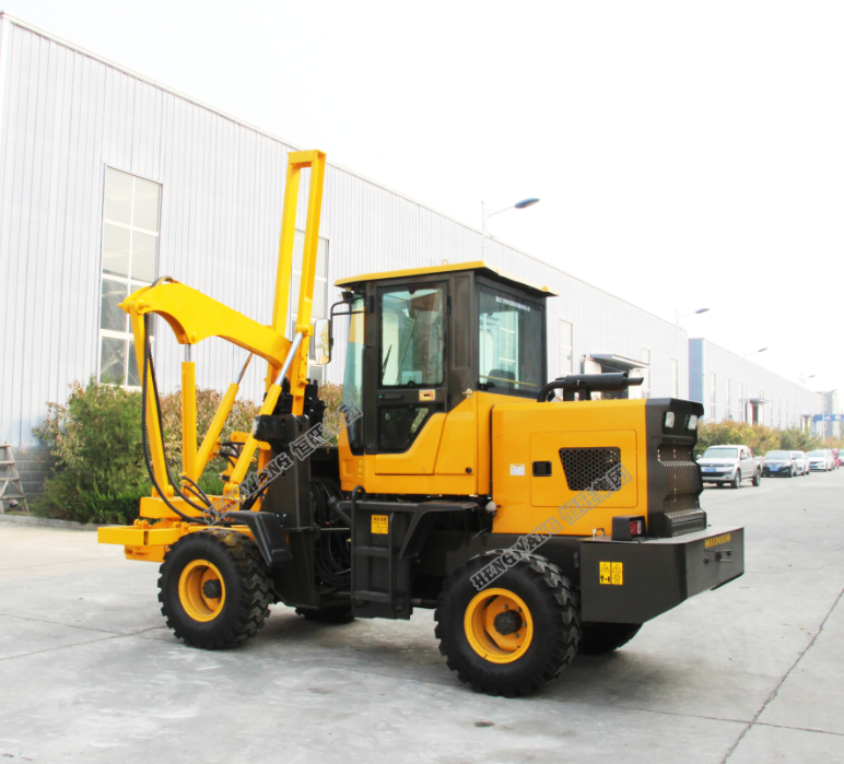 Excavator cab highway guardrail pile driver for sale