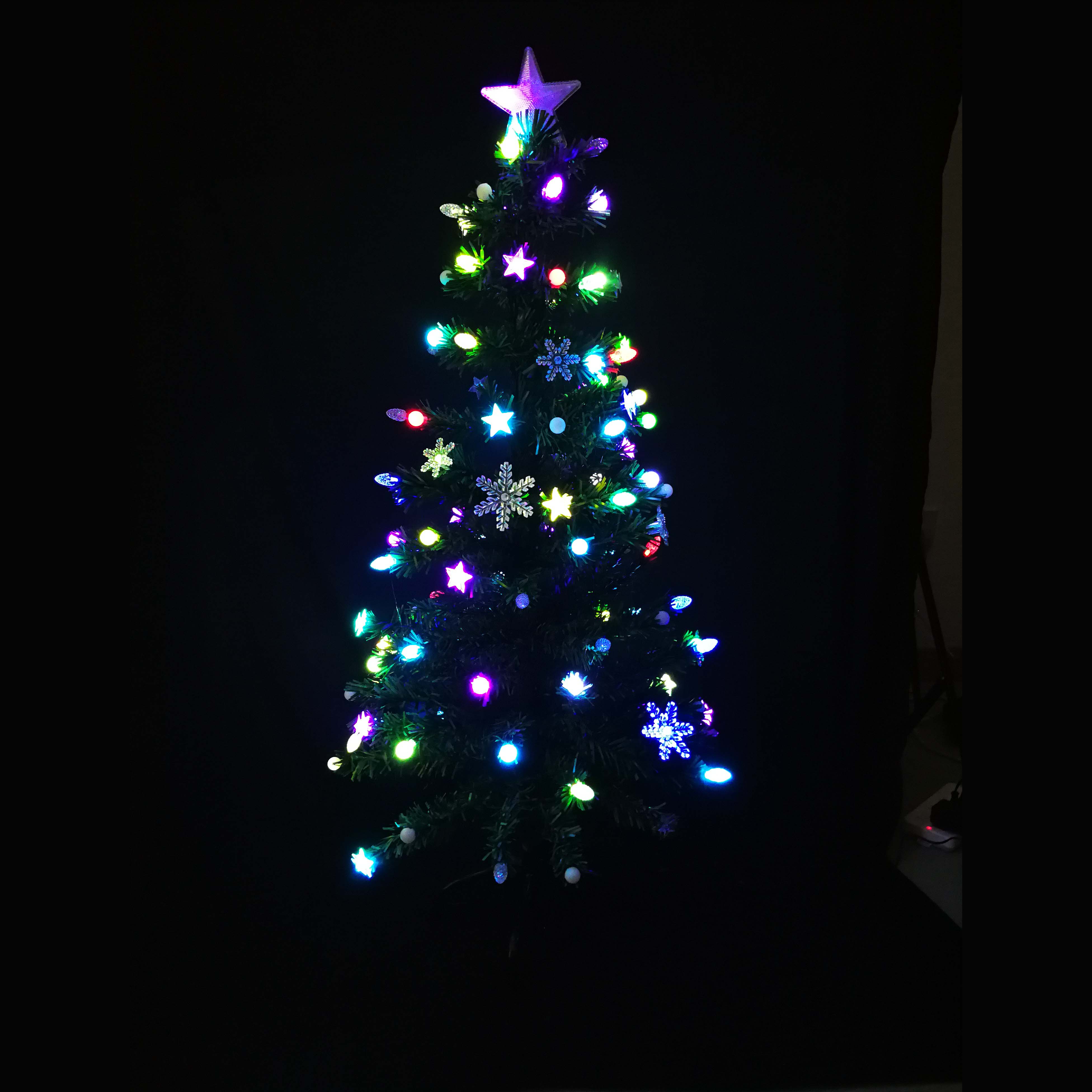 4w colorful christmas tree led holiday light