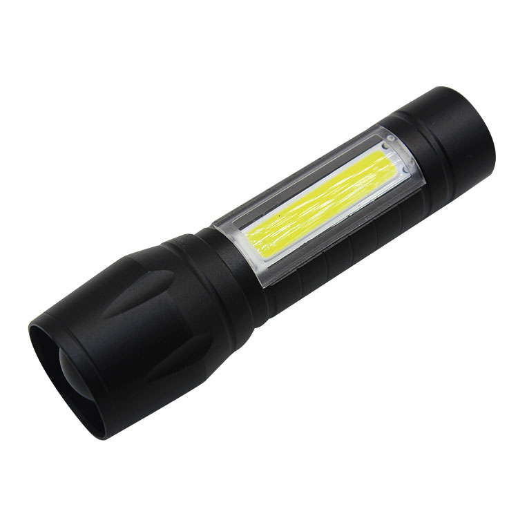 Small COB Portable Torch USB Rechargeable Multi-Function Flashlights