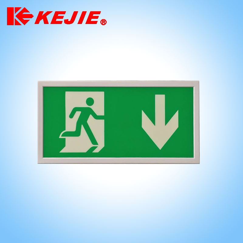 kejie hot sale 4W hanging/pendant fire escape sign light 3H battery backup led emergency exit light