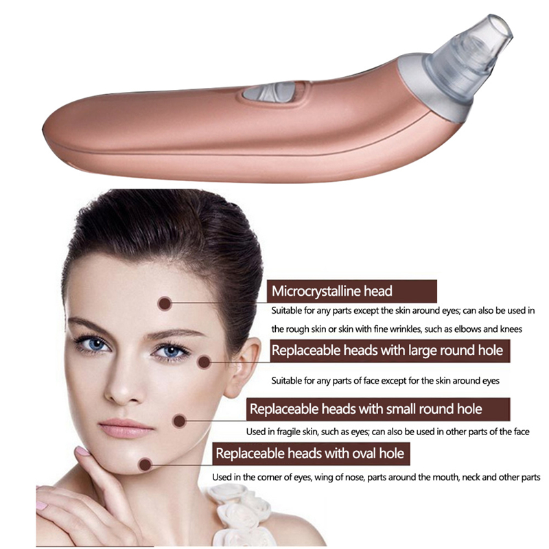 New Electric Blackhead Acne Remover Apparatus Blackhead Extractor Suction Pimple Removal Pore Cleaning Instrument Beauty Tool