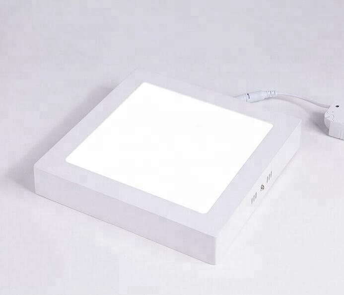 Surface mounted LED panel light round square