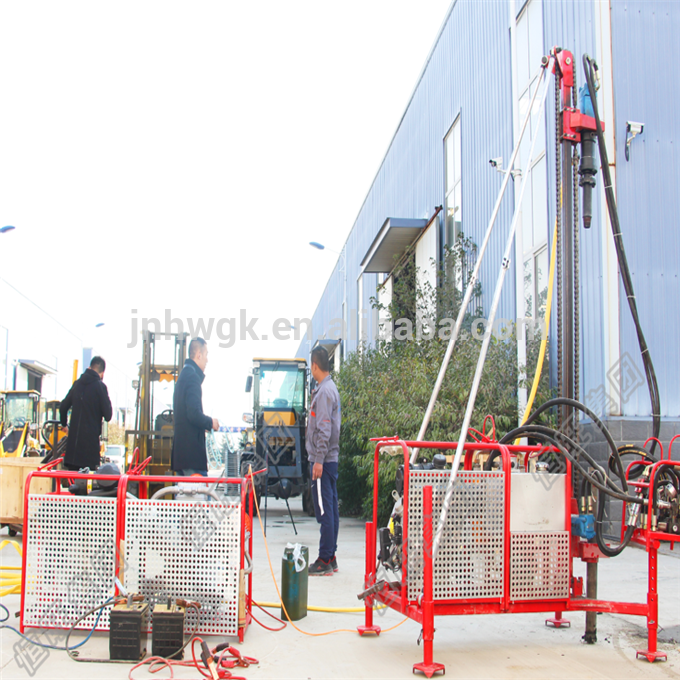 Outdoor Pneumatic Drifter Crawler blast hole rock Drilling Rig