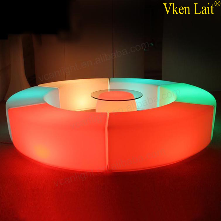 glowing illuminated led furniture led table led chair