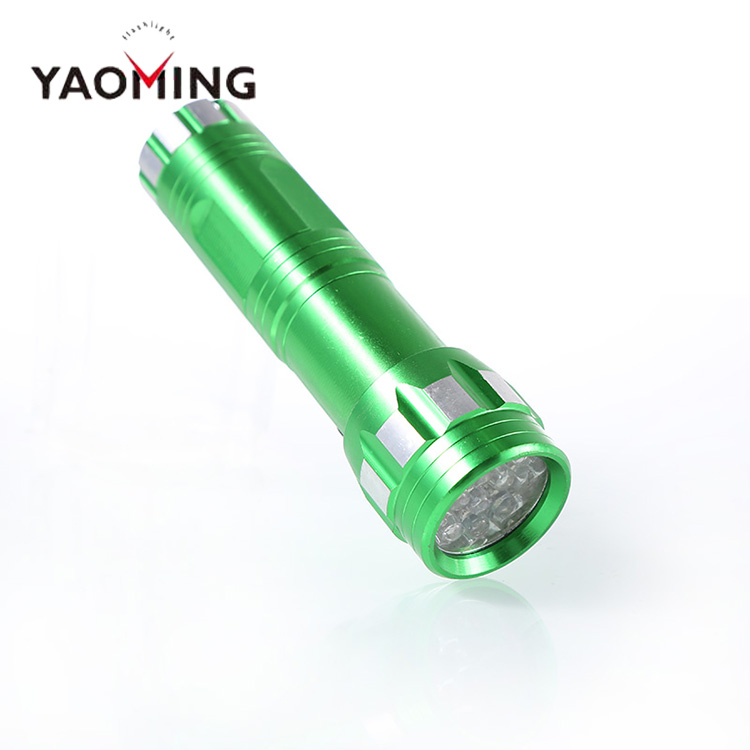 Portable outdoor lighting lamp 3aaa battery aluminum tactical flashlight 14led promotional torch light