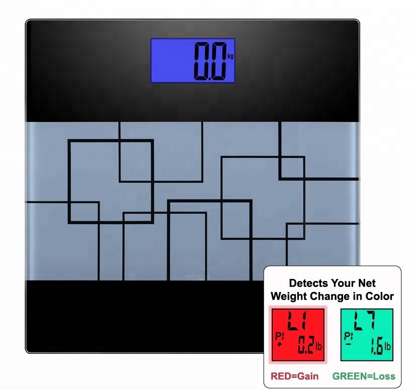 2018 new household bathroom weight scale smart scale to detect value change colors