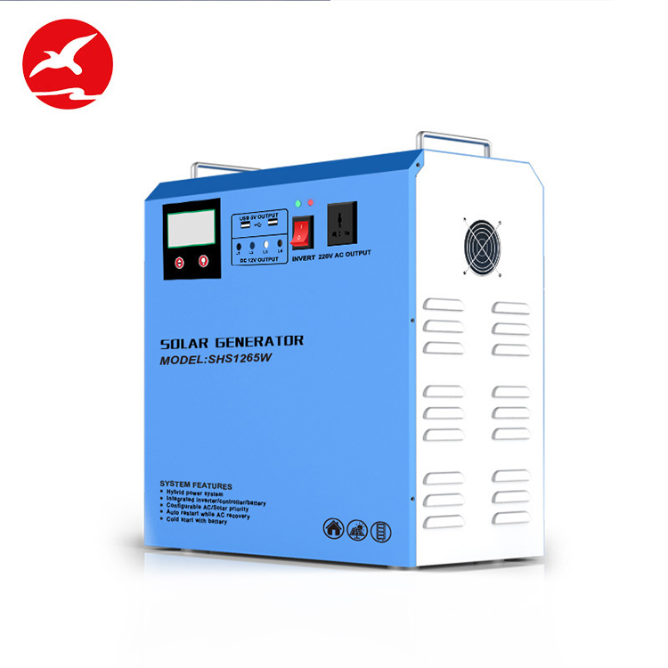 300W Off Grid Portable Solar Power Generator Modified Wave Inverter For Home Use