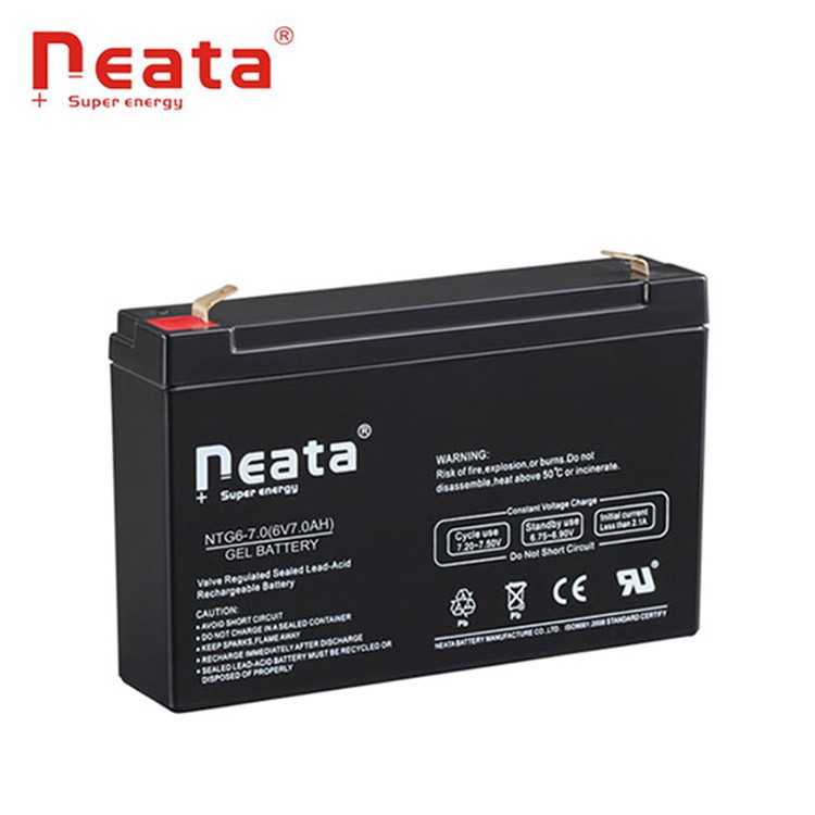 Neata  cheap price lead acid 6v 7ah rechargeable battery for lamp