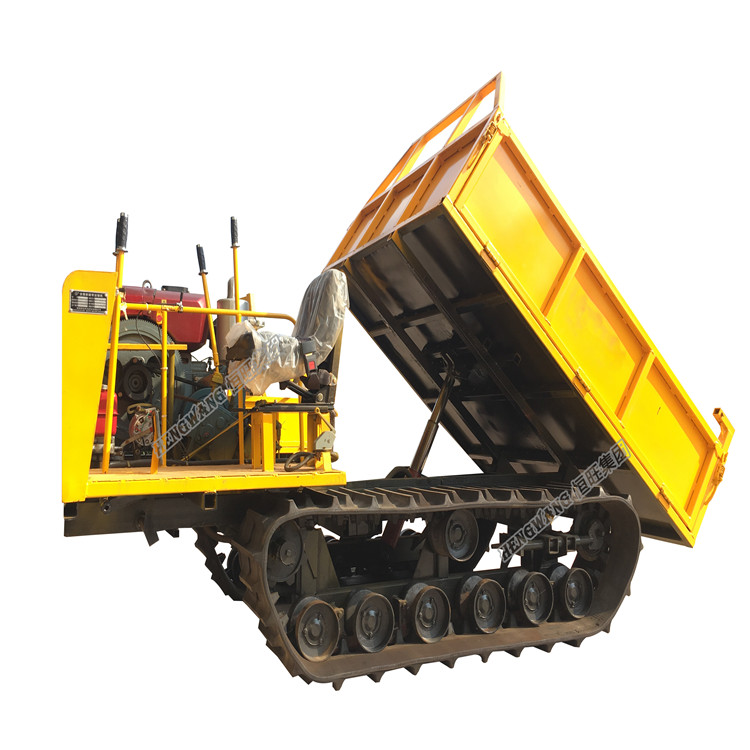 Mini rubber track carrier crawler transporter dumper