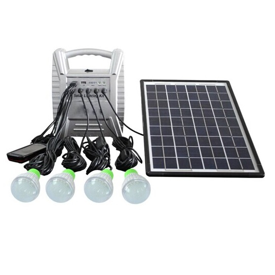 20W DC Portable solar Lighting kit with 12v led lamp