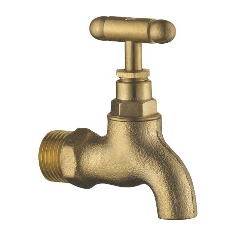 W12103 LESSO healthy and classic wall mounted antique brass faucet artistic brass bathroom faucet