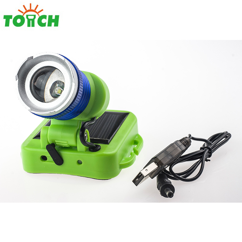 Solar Rechargeable led Headlamp headlight for running