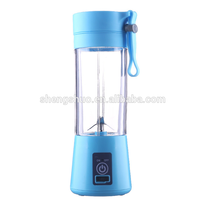 Hot Sale High Quality 4/6 Blades Mini Portable Electric Fruit Juicer USB Rechargeable Smoothie Maker Blender Machine