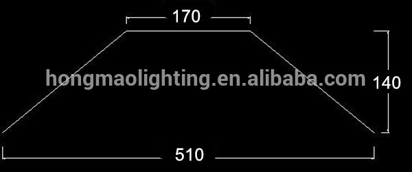 Metal spinning aluminum reflector lamp shade 120 degree