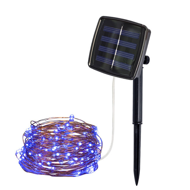 Solar String Lights100 LED Solar Fairy Lights Copper Wire Lights Waterproof Outdoor String Lights for Garden