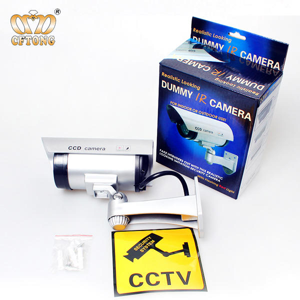 Indoor Outdoor Dummy Wireless cctv Camera with Blinking Light