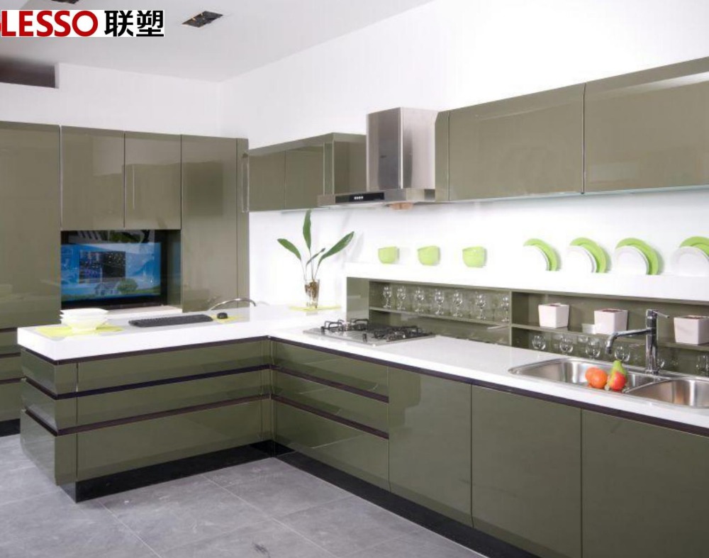 Project LACQUER kitchen cabinet with Germany homag machine