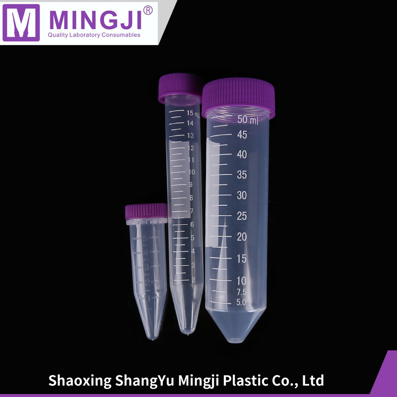 Plastic Lab Consumable 50ml Self-Standing Plastic Centrifuge Tube