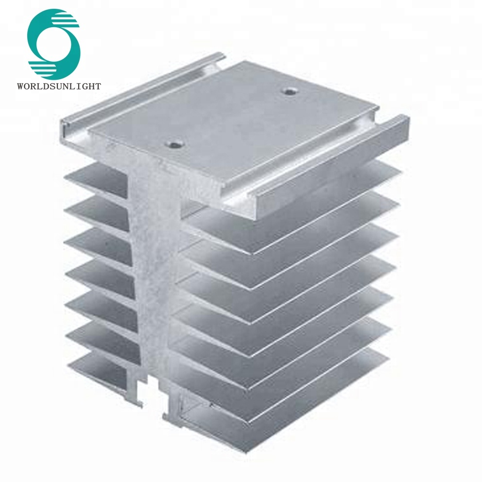 XS-T SSR Heatsink Aluminum 25A-30A Heat Sink for Single Phase Solid State Relay