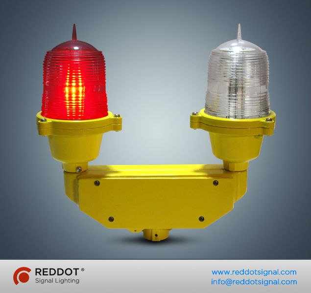 <45m double low intensity led obstruction light/LED aircraft warning light for telecom project