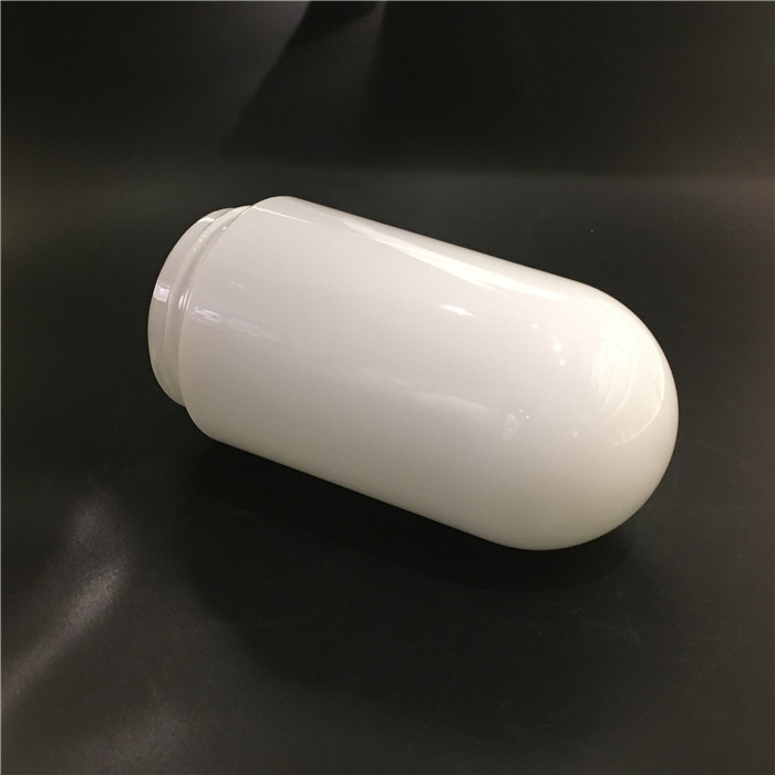 Hand Blown Customized Milk Opal White Cylinder Lampshade Glass