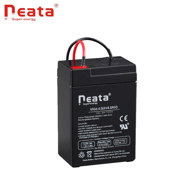 AGM sealed lead acid 6v4.5ah 20hr solar rechargeable battery for electric toy ride on car