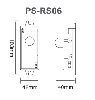 360 degree dip microwave detector for smart light(PS-RS06)